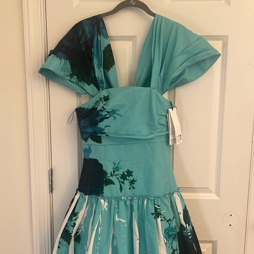 Erdem Off Shoulder Cocktail Dress Size 6 NWT 2024 Collection - Picture 5 of 17
